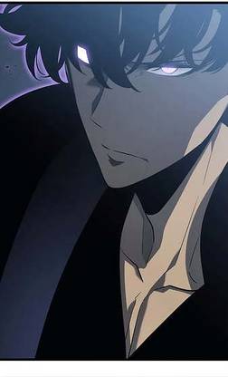 Solo Leveling Manhwa Anime Boys Pink Eyes Glowing Eyes Matte Finish Poster Paper Print