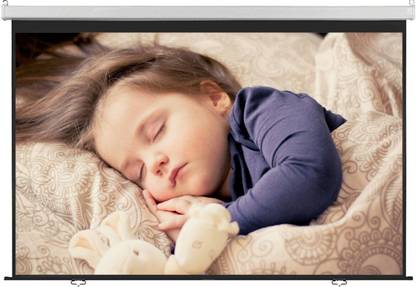 Inlight Universal Wall Type 120 inches Diagonal Pull Down Spring Action No Autolock Projector Screen , 1080P-UHD-3D-4K, 8 Feet x 6 Feet, 4:3 Aspect Ratio(White) Projector Screen (Width 244 cm x 183 cm Height)