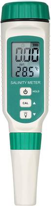 Indian Hobby Center Portable Salinity Meter Handheld ATC Salinometer Halometer Salt Gauge Salty Brine Meter Seawater Salinity Refractometer Food Salinity Tester Meter Salinity Meter