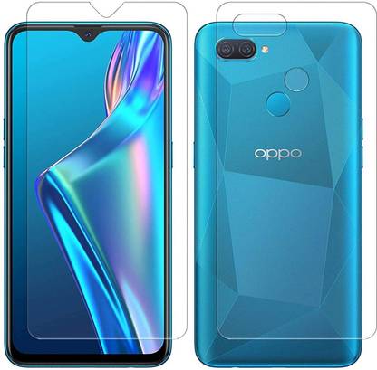 Mobzen Front and Back Tempered Glass for OPPO A12, CPH2083, CPH2077, a12
