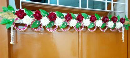 Kanha Heavy Design Door Bandarwal/Toran/Wall Hanging .... Make Your Home Decorative This Year With Unique Full HEAVY Decorative Designer HEAVY Toran/Door Bandarwal/ Wall Hanging Decorate With Flowers For Your Entrance/Main Door Size 40 Inches Approx [Best For ALL Upcoming Diwali Festival Season] Unique Heavy Home Decor Item / Toran/Door Bandarwal/Wall Hanging Handmade Premium Quality Toran