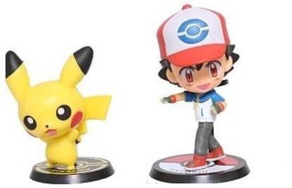 Delite Funzo Super PokeMon ASH Pikachu combo pack cute cartoon model toy figures