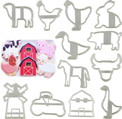 VS Ent Farm animal Shape Fondant cutter Cookie Cutter