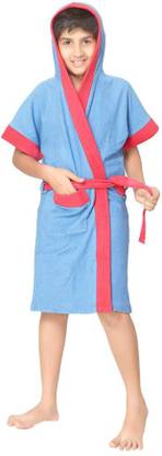 Sand Dune Blue Free Size Bath Robe