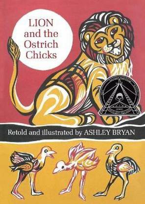 Lion and the Ostrich Chicks