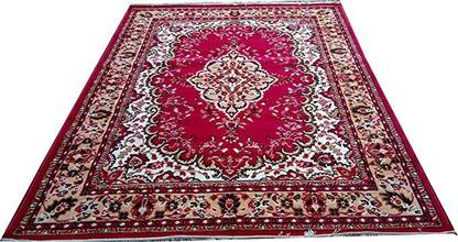 BHADOHICARPETS 5 ft  X 7 ft Acrylic Carpet