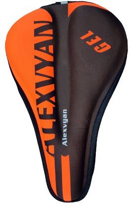 AlexVyan Orange & Black Cycle Soft Gel Saddle Cover (11*7.5 Inch) Cushion Pad City Cycle Bicycle Seat Cover, Saddle Cover Free Size