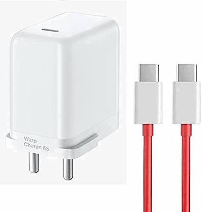 Octrix 65 W 6 A Wall Charger for Mobile with Detachable Cable