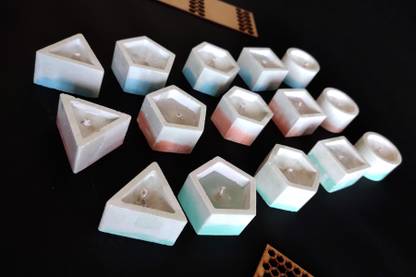 Crater Studio Ceramic (Pack of 15) Table Diya Set