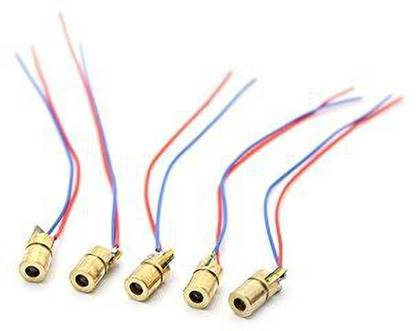 TRUSTECH Mini Laser Module diode red dot 650nm 5v dc 5mw for arduino avr pic ( Set of 5 PCS) Electronic Components Electronic Hobby Kit
