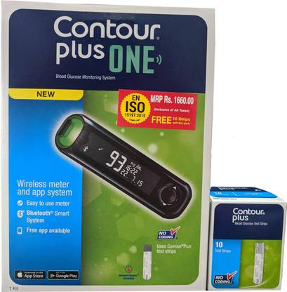 CONTOUR PLUS ONE WITH 10 STRIPS Glucometer
