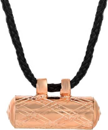 morir Copper Plated Openable Textured Hollow Charm Amulet Locket Pendant Taweez/Tabiz For Unisex Copper Brass Pendant