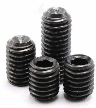 sl sales Bolt M3X 3mm Allen Grub Screw (Allen Key Free) Grub Bolt Grade 12.9 Alloy Steel Black Oxide Allen Screws(Pack Of 10)