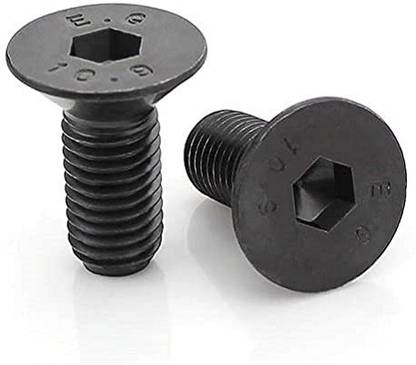 sl sales Bolt M2.5 X 8MM CSK Bolt Allen Head Cap Screw (Pack of 10)(1.5mm Allen Key Free) Alloy Steel Grade 10.9 DIN Head Allen Cap Screw