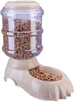 DaKos Pet Feeder Food Dispenser Station for Dog Cat Animal Automatic Gravity Dry Food Storage Bowl (Marble Claws) Pet Food Dispenser