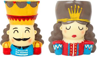 Max Xchange Royal Combo | King - Queen Couple Planter | FREE Eco Friendly Pouch Pack of 2 Plant Container Set