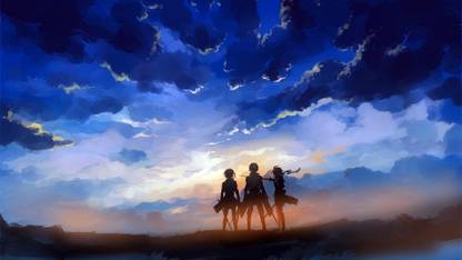 ATTACK ON TITAN TRIO Pack of 2 posters Photographic Paper