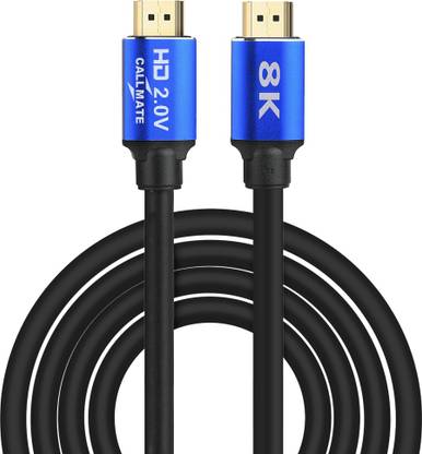 Callmate  TV-out Cable TV-out Cable 10ft High Speed 8K HDMI to HDMI 2.1 Cable 8K120Hz/60Hz Ultra HD 48Gbps 8K 3D HDR Cable 48Gbps Interface PS4 HDTV Cord (10ft/3M)