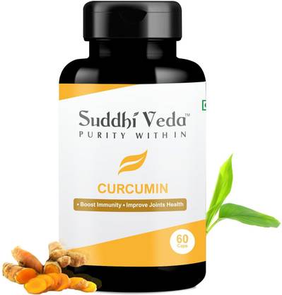 Suddhi Veda Curcumin with Bioperine 5mg with 95% Curcuminoids