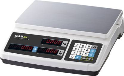 CAS PR Bench-15kg Premium Digital weighing machine/ Price Computing Weight Scale, Rechargeable Battery, High Brightness LED Display, (Capacity 15kg* 2g) Weighing Scale