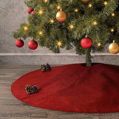 Flipkart SmartBuy RED VELVET Tree Skirt Pack of 1