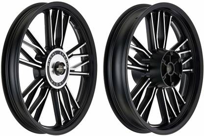 ROYAL ERADO Harley Y style Alloy Wheel set| Front -19" drum & Rear-19" Drum Front, Rear Alloy Aluminium Royal Enfield Classic Motorbike Tyre Rim