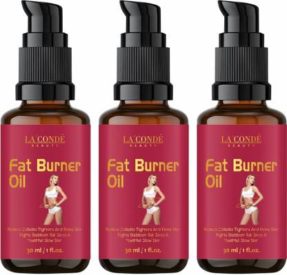 La'Conde Beauty Fat Burner Fat loss fat go slimming weight loss body fitness oil Shape Up Slimming Oil For Stomach, Hips & Thigh Combo pack of 3 bottles of 30 ml(90 ml)