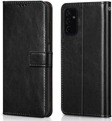 Samsung Galaxy M52 5G 2021 (Flexible | Leather Finish | Card Pockets Wallet & Stand Polycarbonate Flip Cover