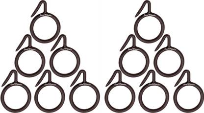 Smart Shophar SHA60CR-NEMA-BR1.5-P12 (Pack Of 12) 1.5 Inches Nemani Curtain Ring, Hook