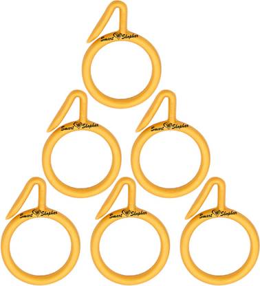 Smart Shophar SHA60CR-NEMA-YL1.25-P6 (Pack Of 6) 1.25 Inches Nemani Curtain Ring, Hook
