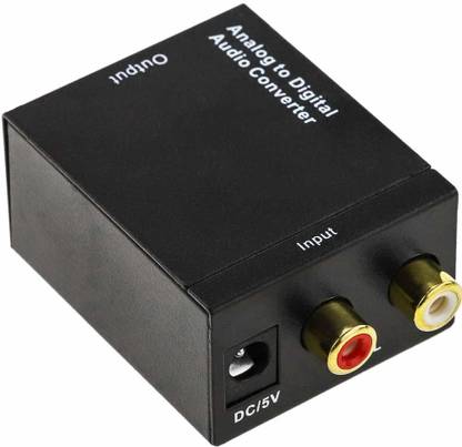 VRISH HDMI Adapter 3.5 m Analog to Digital Audio Converter ADC Analog RCA L/R 3.5mm to SPDIF Coaxial Audio Converter with 3.5mm Jack Input