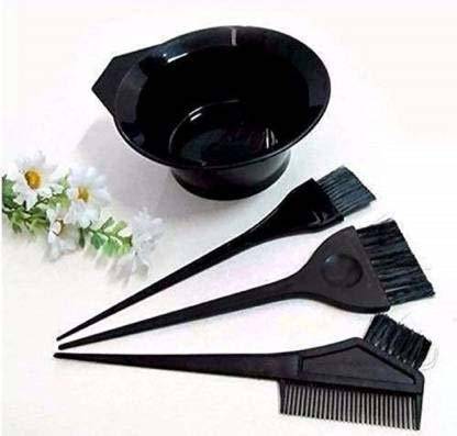 Catiblue 4Pce Of Salon Hair Coloring Dyeing Kit Color Dye Brush Comb Mixing Bowl Tint Tool Bleach
