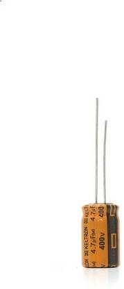 jivith KELTRON 4.7 uF/400 V Radial Electrolytic Capacitor pack of 10 units Electronic Components Electronic Hobby Kit