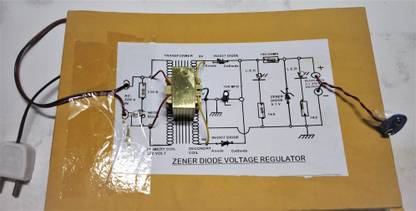 SAI ROBOTIC ZNR 01 ZENER DIODE VOLTAGE REGULATOR MODEL FOR SCHOOL TESTING & PRESENTATION WITH REPORT Educational Electronic Hobby Kit