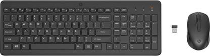 HP 330 Wireless Black Keyboard and Mouse 1600 DPI, 2.4GHz Wireless, (2V9E6AA) Combo Set