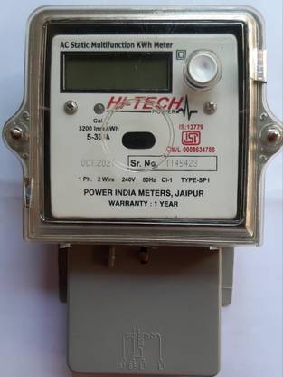 HI TECH POWER LCD KWH METER 5-30 A KWH 5-30A SP LCD METER Non-magnetic Electronic Level
