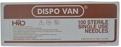 DISPOVAN SINGLE USE NEEDLE 26 X 1 1/2 (0.45X38mm) (pack of 100 needle) Medical Needle