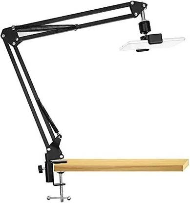 SD CASS Overhead Tripod Camera Stand 360 Degree Mobile Holder Cell Phone Stand | Compatible With All Smartphones For Creating Cooking Webcam Sketch Product Review Education and Side Angle Videos Tripod, Tripod Bracket, Tripod Clamp, Tripod Ball Head (Long Arm Gooseneck, Supports Up to 1000 g) Tripod Clamp