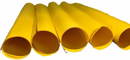 ROYALHUB YELLOW CHART PAPER / PASTEL SHEET SIZE 55X70 CM SET OF 12 UNRULED A1 145 gsm Multipurpose Paper