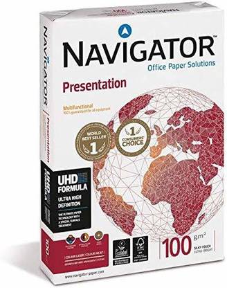 General Navigator 100gsm Paper | Multipurpose A4 Paper [500 Sheets] | Best For LetterHead & Colour Printing UNRULED A4 100 gsm A4 paper