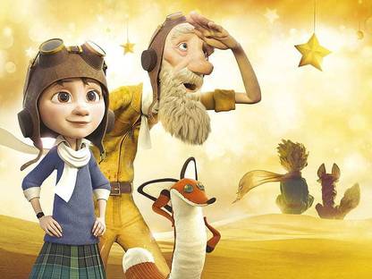 The Little Prince 2015 Cartoon Movie Three Characters Movie Matte Finish Poster B-864 Paper Print