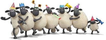 Shaun The Sheep Movie Matte Finish Poster B-752 Paper Print