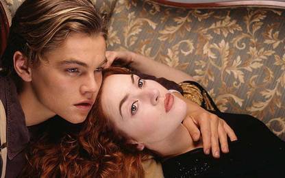 Titanic Leonardo Dicaprio Kate Winslet Jack And Rose Of Titanic Movie Matte finish Poster Paper Print