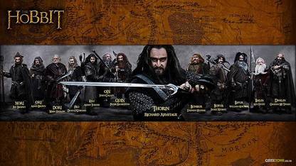 The Hobbit An Unexpected Journey Movies Collage Thorin Oakenshield Matte finish Poster Paper Print