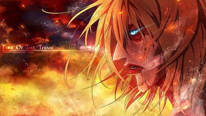 Anime Attack On Titan Annie Leonhart Attack On Titan Matte finish Poster Paper Print