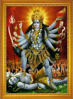 CRAFTSCORNER KALI MATA PHOTO Religious Frame