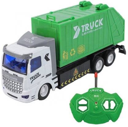 Mytoykid Garbage Truck Toy Battery Operated with Wireless Remote Direction Adjustment on/off Switch or Forward/Backward Drive, right/left steering Trash Truck Toy for Toddlers Kids
