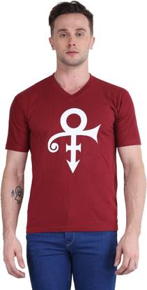 Graphic Print Men Maroon T-Shirt