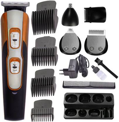 FGRA Professional 10 In 1 High-performance Electric trimmer Multi-function Rechargeable Waterproof Shaver Trimmer 60 min  Runtime 4 Length Settings