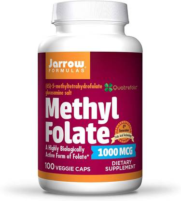 Jarrow Formulas Methyl Folate 1000 mcg - 100 Veggie Caps